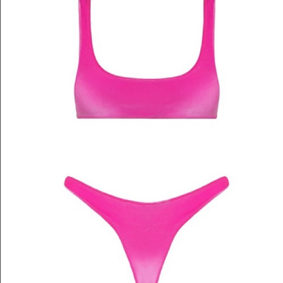 SOLD on my Depop Triangl velvet bikini set - Picture 2 of 5